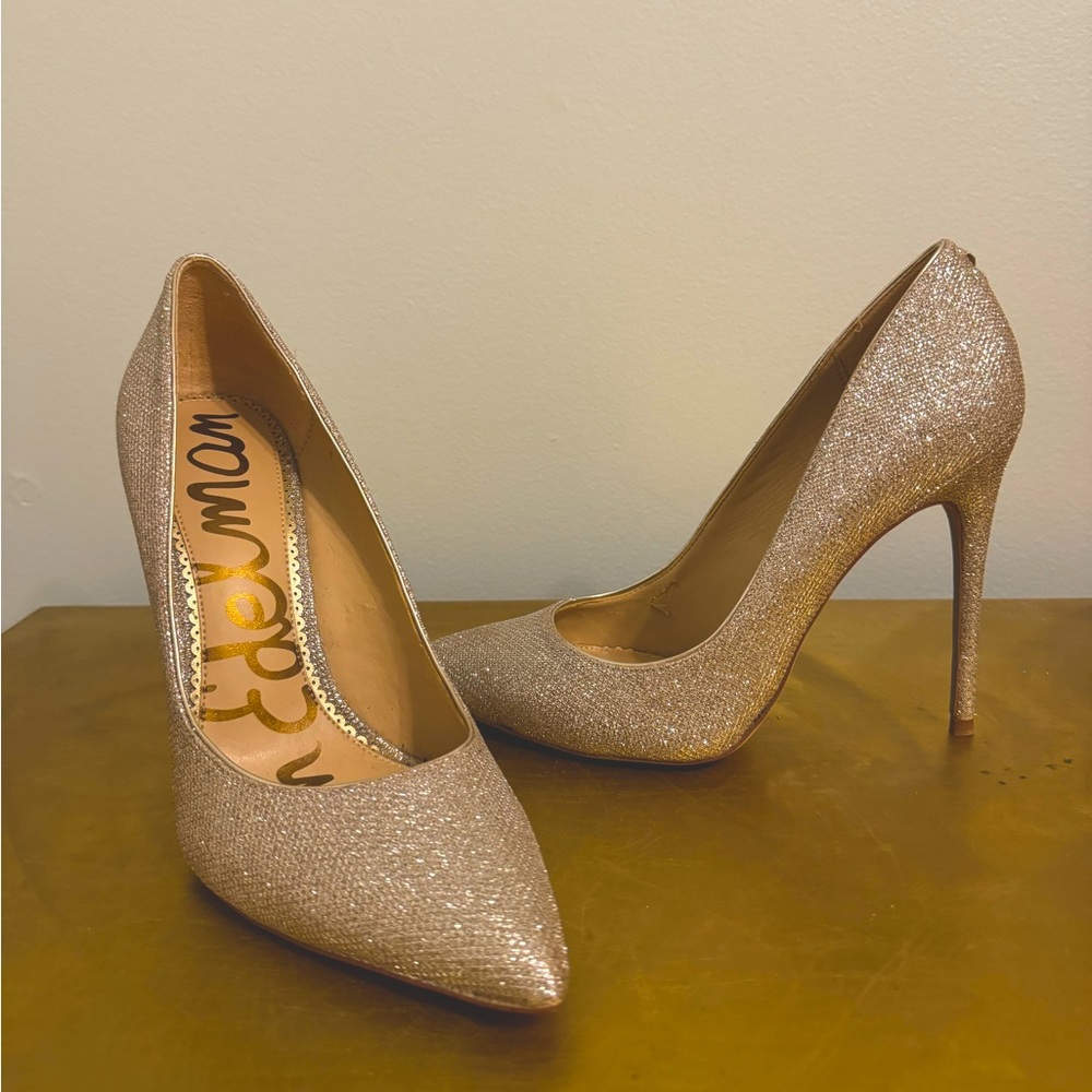 Silver Sparkle Heels | Sam Edelman | size 9